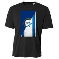 Kentucky Stands With Israeli Flag Kentucky Flag Cooling Performance Crew T-Shirt