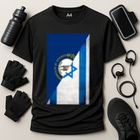 Kentucky Stands With Israeli Flag Kentucky Flag Cooling Performance Crew T-Shirt