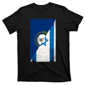 Kentucky Stands With Israeli Flag Kentucky Flag T-Shirt