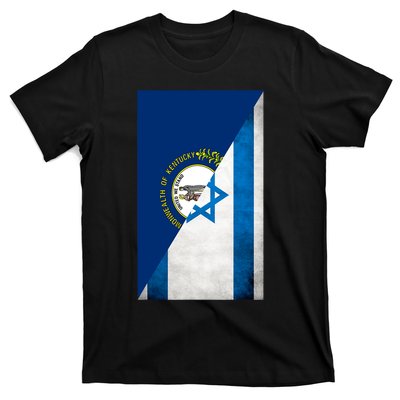 Kentucky Stands With Israeli Flag Kentucky Flag T-Shirt