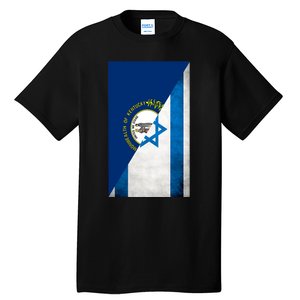 Kentucky Stands With Israeli Flag Kentucky Flag Tall T-Shirt