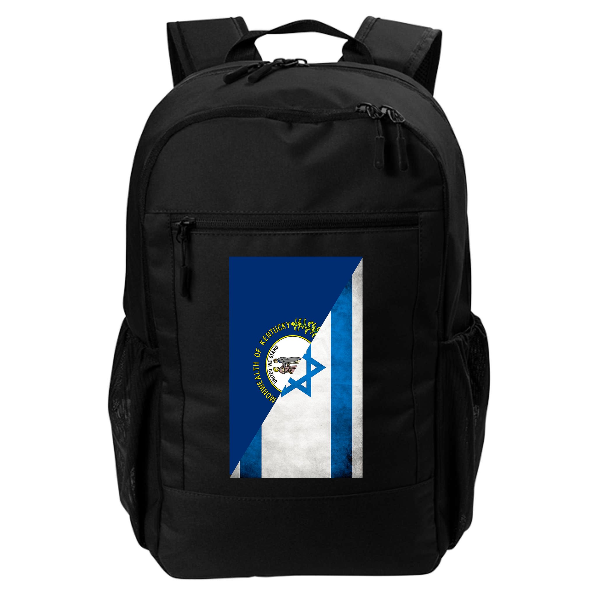 Kentucky Stands With Israeli Flag Kentucky Flag Backpack