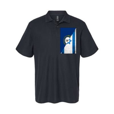 Kentucky Stands With Israeli Flag Kentucky Flag Softstyle Adult Sport Polo