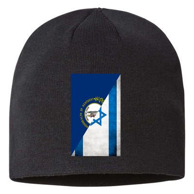 Kentucky Stands With Israeli Flag Kentucky Flag Sustainable Beanie