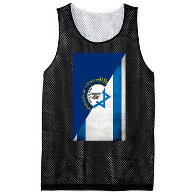 Kentucky Stands With Israeli Flag Kentucky Flag Mesh Reversible Basketball Jersey Tank