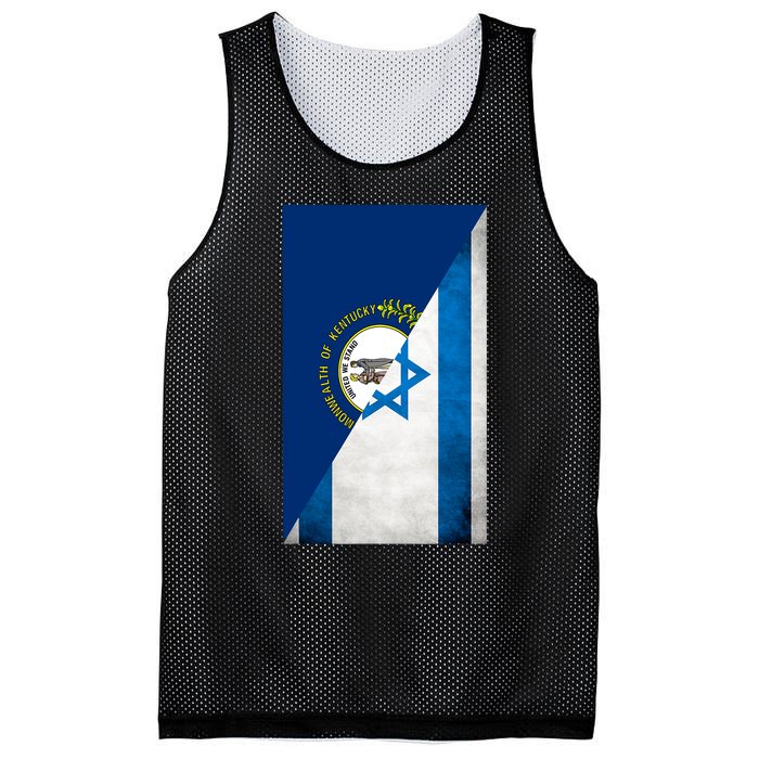 Kentucky Stands With Israeli Flag Kentucky Flag Mesh Reversible Basketball Jersey Tank