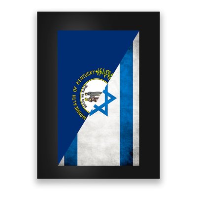 Kentucky Stands With Israeli Flag Kentucky Flag Poster