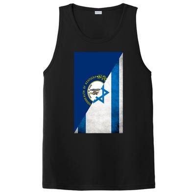 Kentucky Stands With Israeli Flag Kentucky Flag PosiCharge Competitor Tank