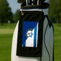 Kentucky Stands With Israeli Flag Kentucky Flag Golf Towel