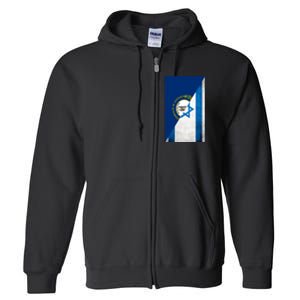 Kentucky Stands With Israeli Flag Kentucky Flag Full Zip Hoodie