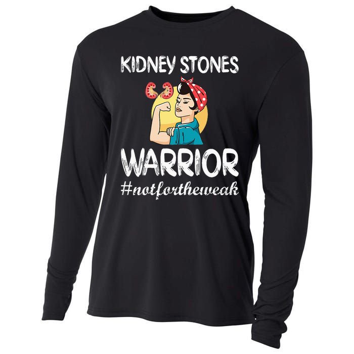 Kidney Stones Warrior Kidney Stone Surgery Kidney Awareness Cooling Performance Long Sleeve Crew