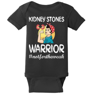 Kidney Stones Warrior Kidney Stone Surgery Kidney Awareness Baby Bodysuit