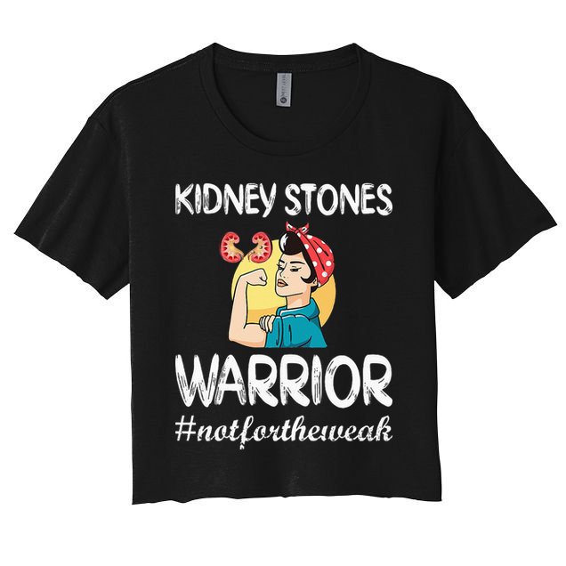 Kidney Stones Warrior Kidney Stone Surgery Kidney Awareness Crop Top