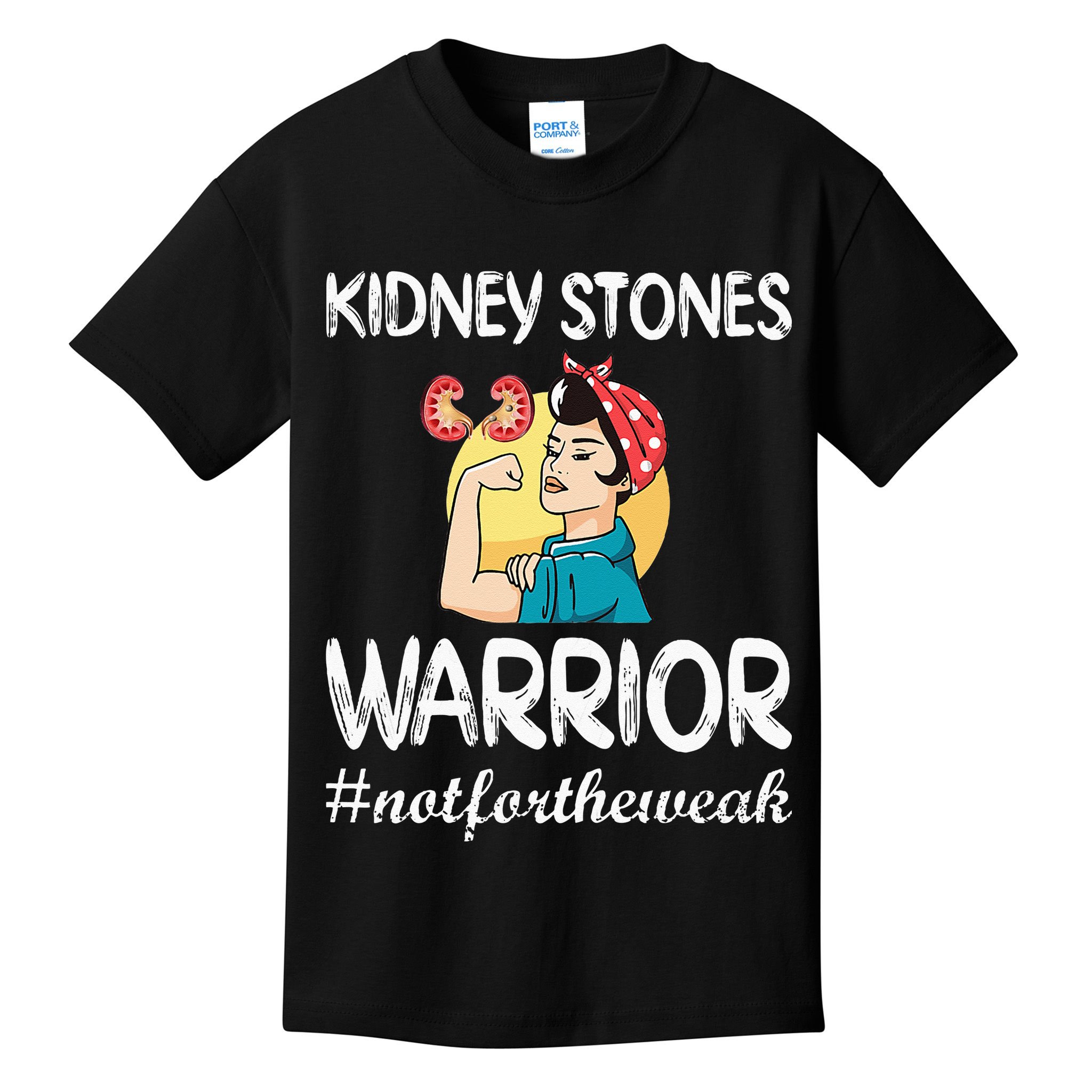 Kidney Stones Warrior Kidney Stone Surgery Kidney Awareness Kids T-Shirt
