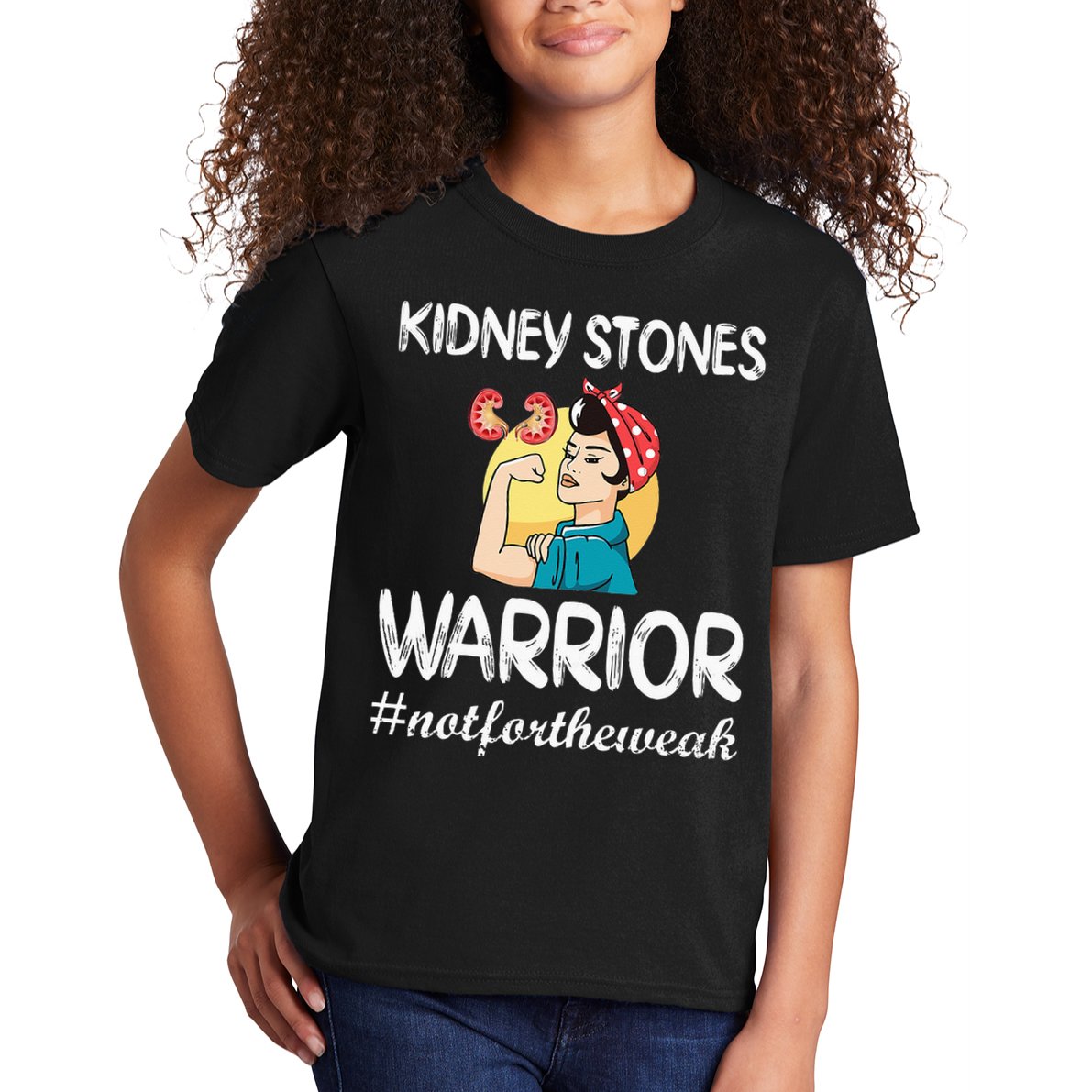 Kidney Stones Warrior Kidney Stone Surgery Kidney Awareness Kids T-Shirt