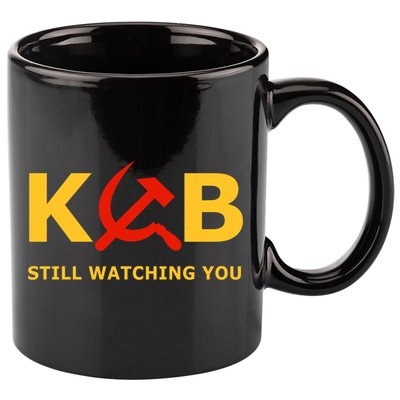 Kgb Still Watching You Cccp Ussr Soviet Union Gift 11oz C Handle Ceramic Mug