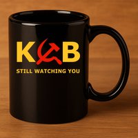 Kgb Still Watching You Cccp Ussr Soviet Union Gift 11oz C Handle Ceramic Mug