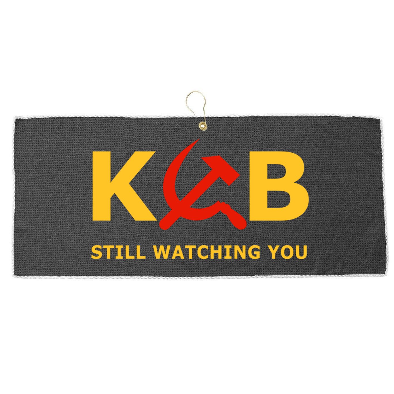 Kgb Still Watching You Cccp Ussr Soviet Union Gift Large Microfiber Waffle Golf Towel