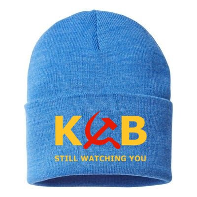 Kgb Still Watching You Cccp Ussr Soviet Union Gift Sustainable Knit Beanie