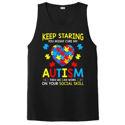 Keep Staring You Might Cure My Autism Puzzle Gift PosiCharge Competitor Tank