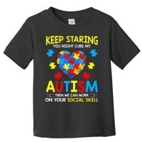 Keep Staring You Might Cure My Autism Puzzle Gift Toddler T-Shirt