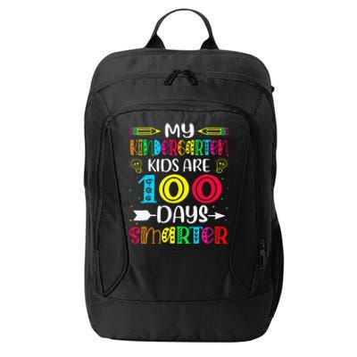 Kindergarten Teacher 100 Days Smarter 100th Day Of School City Backpack