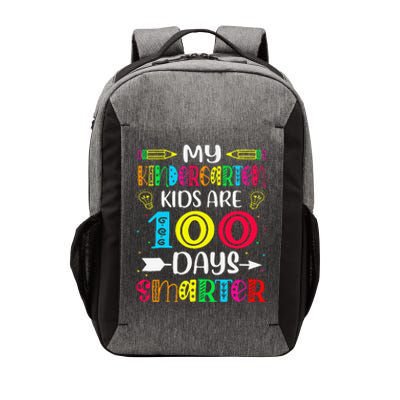 Kindergarten Teacher 100 Days Smarter 100th Day Of School Vector Backpack