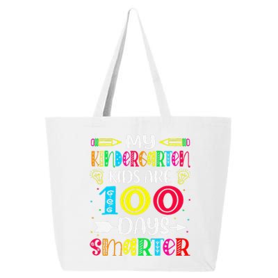 Kindergarten Teacher 100 Days Smarter 100th Day Of School 25L Jumbo Tote