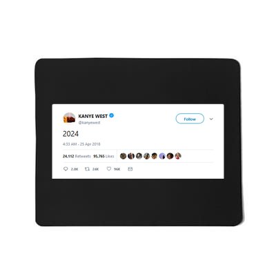 Kanye Tweets 2024 Mousepad