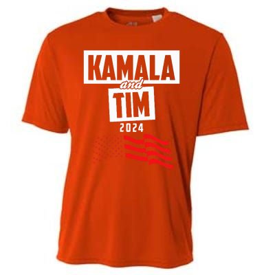 Kamala & Tim 2024 For Kamala Harris Supporters Cooling Performance Crew T-Shirt