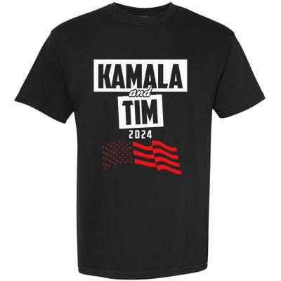 Kamala & Tim 2024 For Kamala Harris Supporters Garment-Dyed Heavyweight T-Shirt