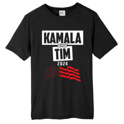 Kamala & Tim 2024 For Kamala Harris Supporters Tall Fusion ChromaSoft Performance T-Shirt