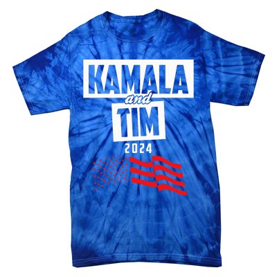 Kamala & Tim 2024 For Kamala Harris Supporters Tie-Dye T-Shirt