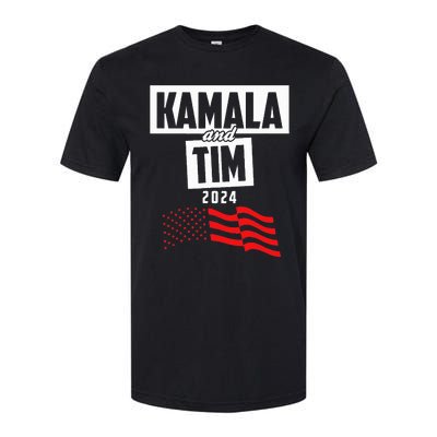 Kamala & Tim 2024 For Kamala Harris Supporters Softstyle® CVC T-Shirt