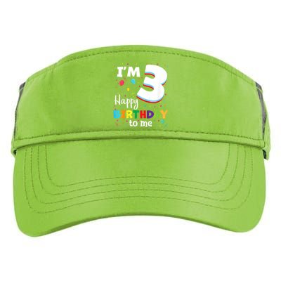 Kids Three 3yr 3th Birthday Happy Birthday Boys Girls 3 Years Old Adult Drive Performance Visor