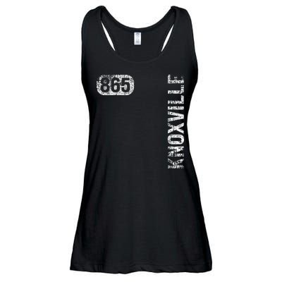 Knoxville Tennessee 865 Area Code Vintage Retro Ladies Essential Flowy Tank