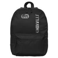 Knoxville Tennessee 865 Area Code Vintage Retro 16 in Basic Backpack