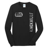 Knoxville Tennessee 865 Area Code Vintage Retro Tall Long Sleeve T-Shirt