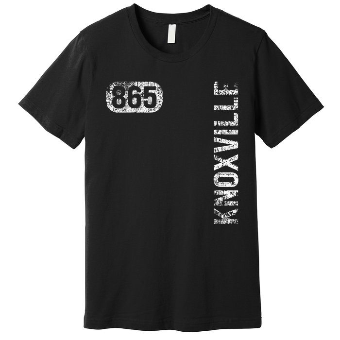 Knoxville Tennessee 865 Area Code Vintage Retro Premium T-Shirt