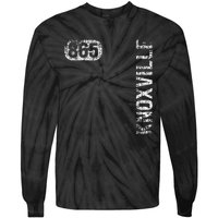 Knoxville Tennessee 865 Area Code Vintage Retro Tie-Dye Long Sleeve Shirt