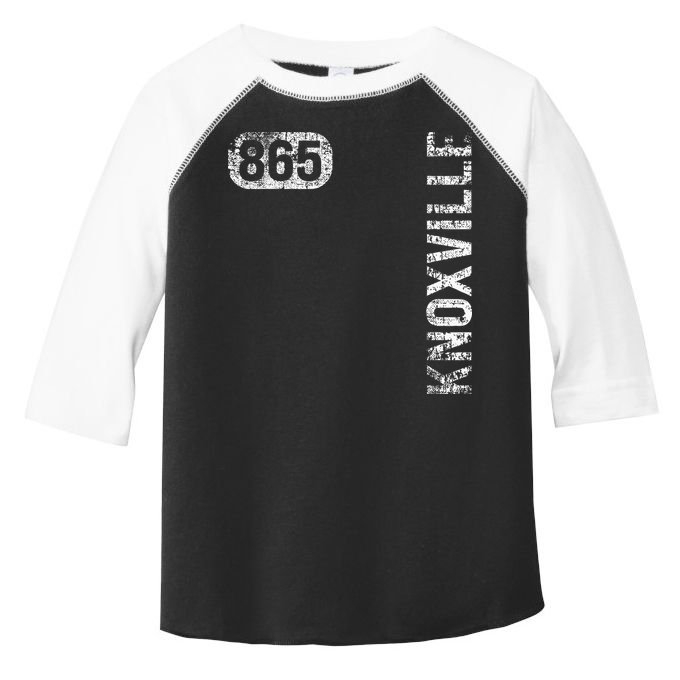 Knoxville Tennessee 865 Area Code Vintage Retro Toddler Fine Jersey T-Shirt