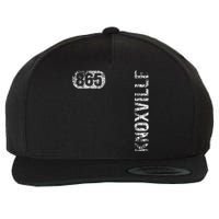 Knoxville Tennessee 865 Area Code Vintage Retro Wool Snapback Cap