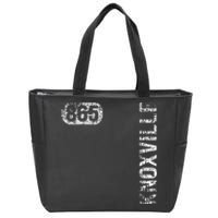 Knoxville Tennessee 865 Area Code Vintage Retro Zip Tote Bag