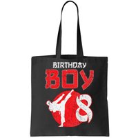 Karate Taekwondo 8 Years Old Birthday Martial Tote Bag