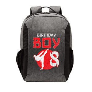 Karate Taekwondo 8 Years Old Birthday Martial Vector Backpack