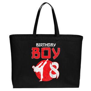 Karate Taekwondo 8 Years Old Birthday Martial Cotton Canvas Jumbo Tote