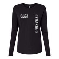 Knoxville Tennessee 865 Area Code Vintage Retro Womens Cotton Relaxed Long Sleeve T-Shirt