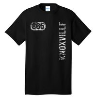 Knoxville Tennessee 865 Area Code Vintage Retro Tall T-Shirt