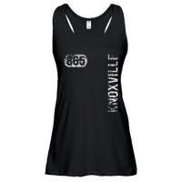 Knoxville Tennessee 865 Area Code Vintage Retro Ladies Essential Flowy Tank