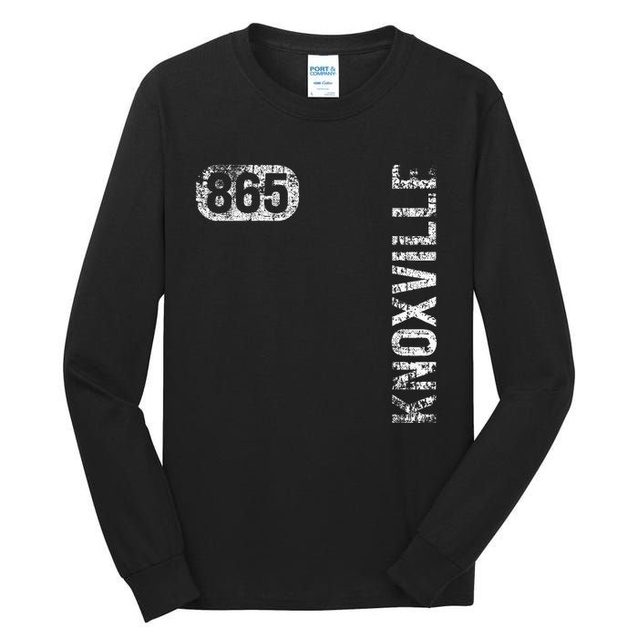 Knoxville Tennessee 865 Area Code Vintage Retro Tall Long Sleeve T-Shirt